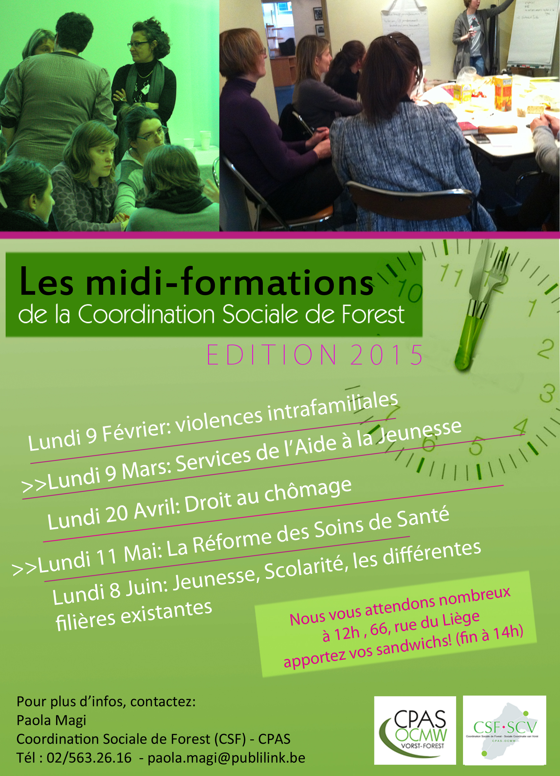 Midi-Formations 1er semestre 2015